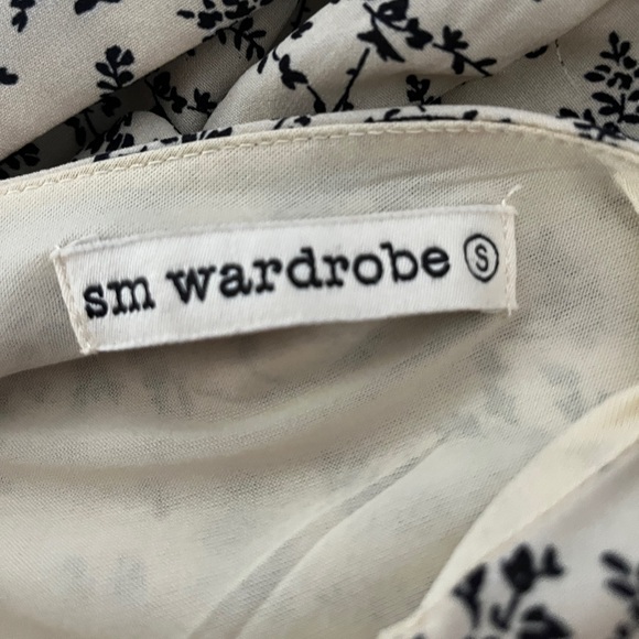 Floral summer dress, cream and navy - Picture 3 of 3